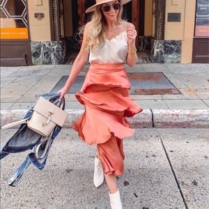 Anthropologie Tiered Maxi Skirt- Maeve